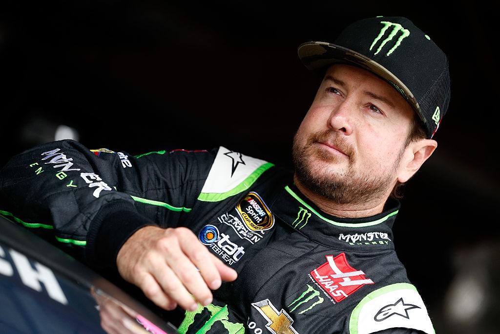 RICHMOND, VA - APRIL 22: Kurt Busch, driver of the #41 Monster Energy/Haas Automation Chevrolet, stands in the garage area during practice for the NASCAR Sprint Cup Series TOYOTA OWNERS 400 at Richmond International Raceway on April 22, 2016 in Richmond, Virginia. (Photo by Jeff Zelevansky/Getty Images)
