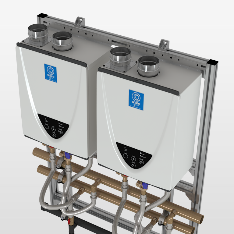 Commercial Tankless Rack - Wall Mount product image